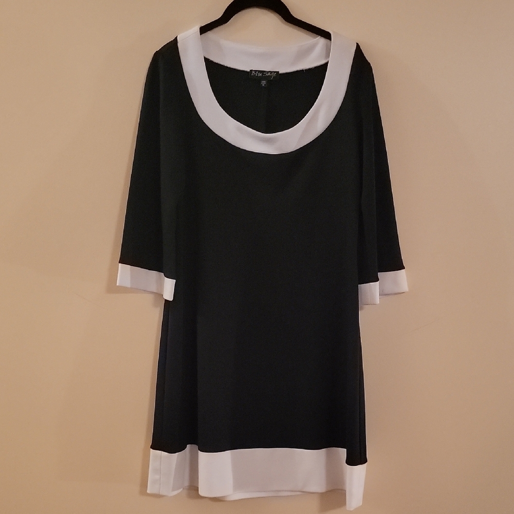 Black and White Tunic Dress